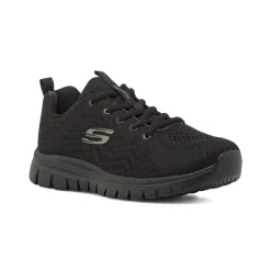 Scarpe sportive nere da Donna Skechers Wide Fit