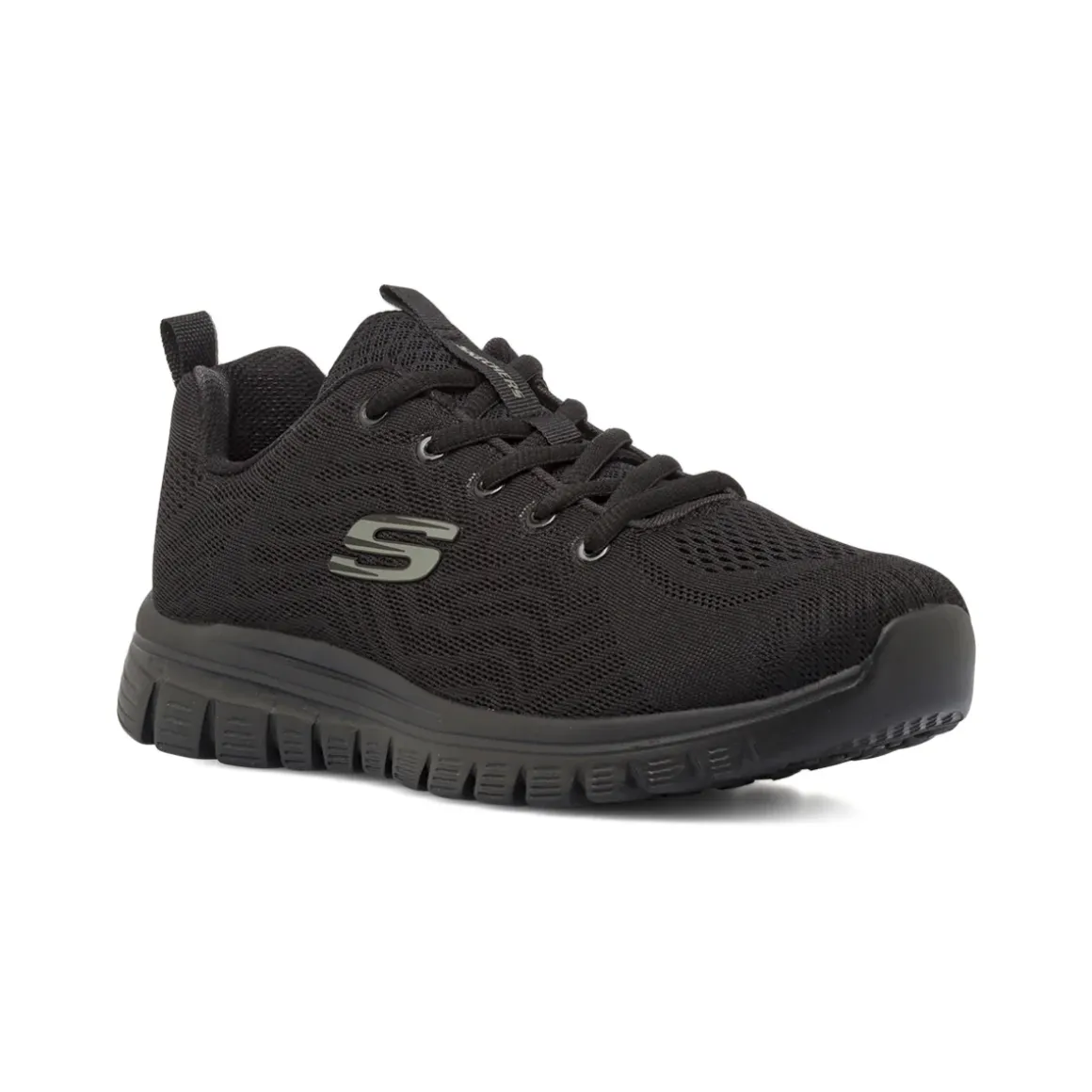 Scarpe sportive nere da Donna Skechers Wide Fit