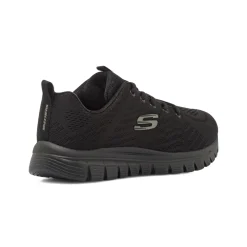 Scarpe sportive nere da Donna Skechers Wide Fit