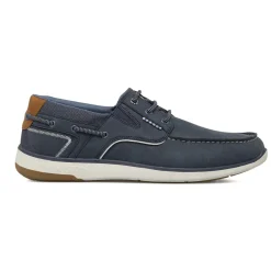 Scarpe stringate blu da Uomo effetto scamosciato Glams