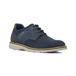 Scarpe stringate blu da Uomo in tessuto canvas Glams