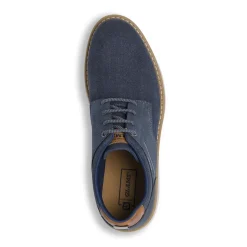 Scarpe stringate blu da Uomo in tessuto canvas Glams