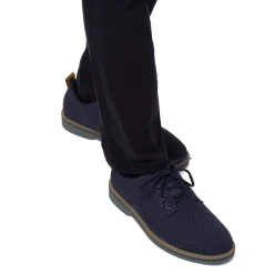 Scarpe stringate da uomo in tessuto blu mesh con allacciatura derby Riflessi Urbani