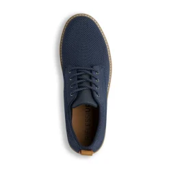 Scarpe stringate da uomo in tessuto blu mesh con allacciatura derby Riflessi Urbani