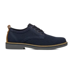 Scarpe stringate da uomo in tessuto blu mesh con allacciatura derby Riflessi Urbani