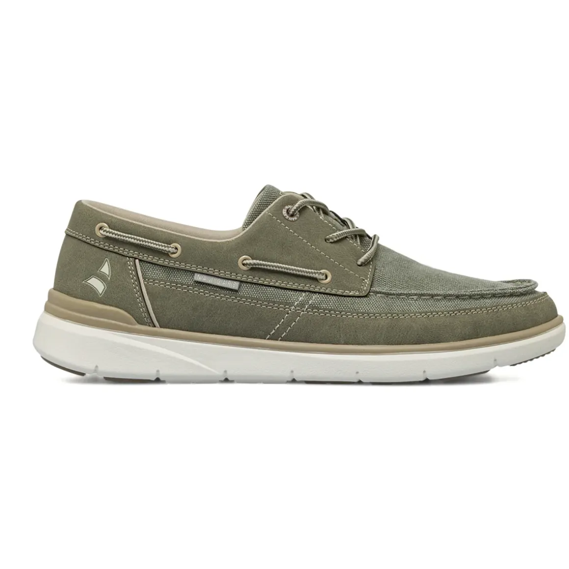 Scarpe stringate da Uomo Khaki effetto scamosciato Navigare