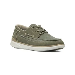 Scarpe stringate da Uomo Khaki effetto scamosciato Navigare