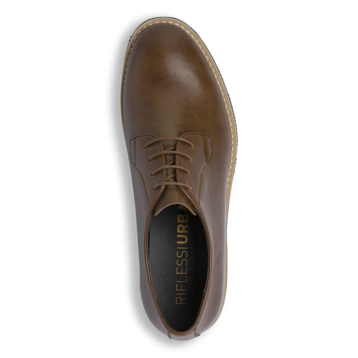 Scarpe stringate Derby da Uomo marroni Riflessi Urbani