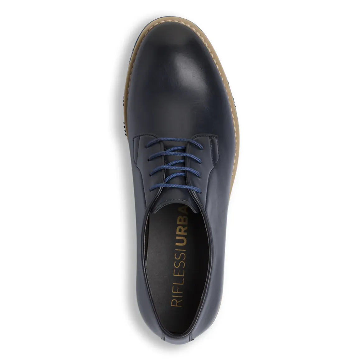 Scarpe stringate Derby da Uomo Blu Riflessi Urbani