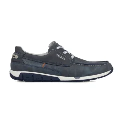 Scarpe uomo blu con suola flessibile e lacci in contrasto Glams