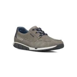 Scarpe Uomo effetto Scamosciato Grigio con suola flessibile e lacci sportivi Glams