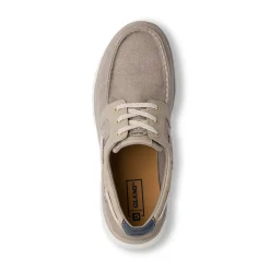 Scarpe Uomo in tessuto Beige con suola flessibile e lacci Glams