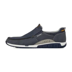 Scarpe Uomo in tessuto blu con dettagli grigi e suola flessibile Glams