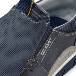 Scarpe Uomo in tessuto blu con dettagli grigi e suola flessibile Glams