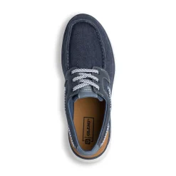 Scarpe Uomo in Tessuto effetto jeans con suola flessibile e lacci Glams