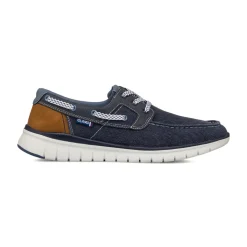 Scarpe Uomo in Tessuto effetto jeans con suola flessibile e lacci Glams