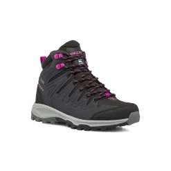 Scarponcini da donna neri per hiking con dettagli rosa Trezeta Rumble Mid W'S