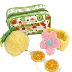 Set beauty verde con spugna e fascetta doccia Camomilla Milano