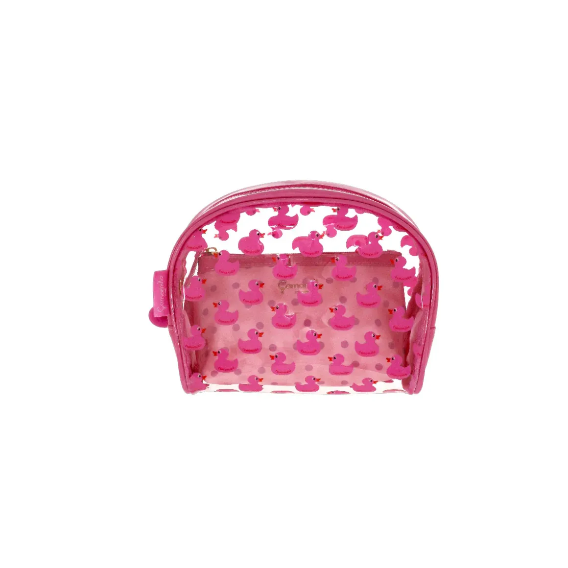 Set di 2 Trousse da viaggio rosa con anatre Camomilla Milano