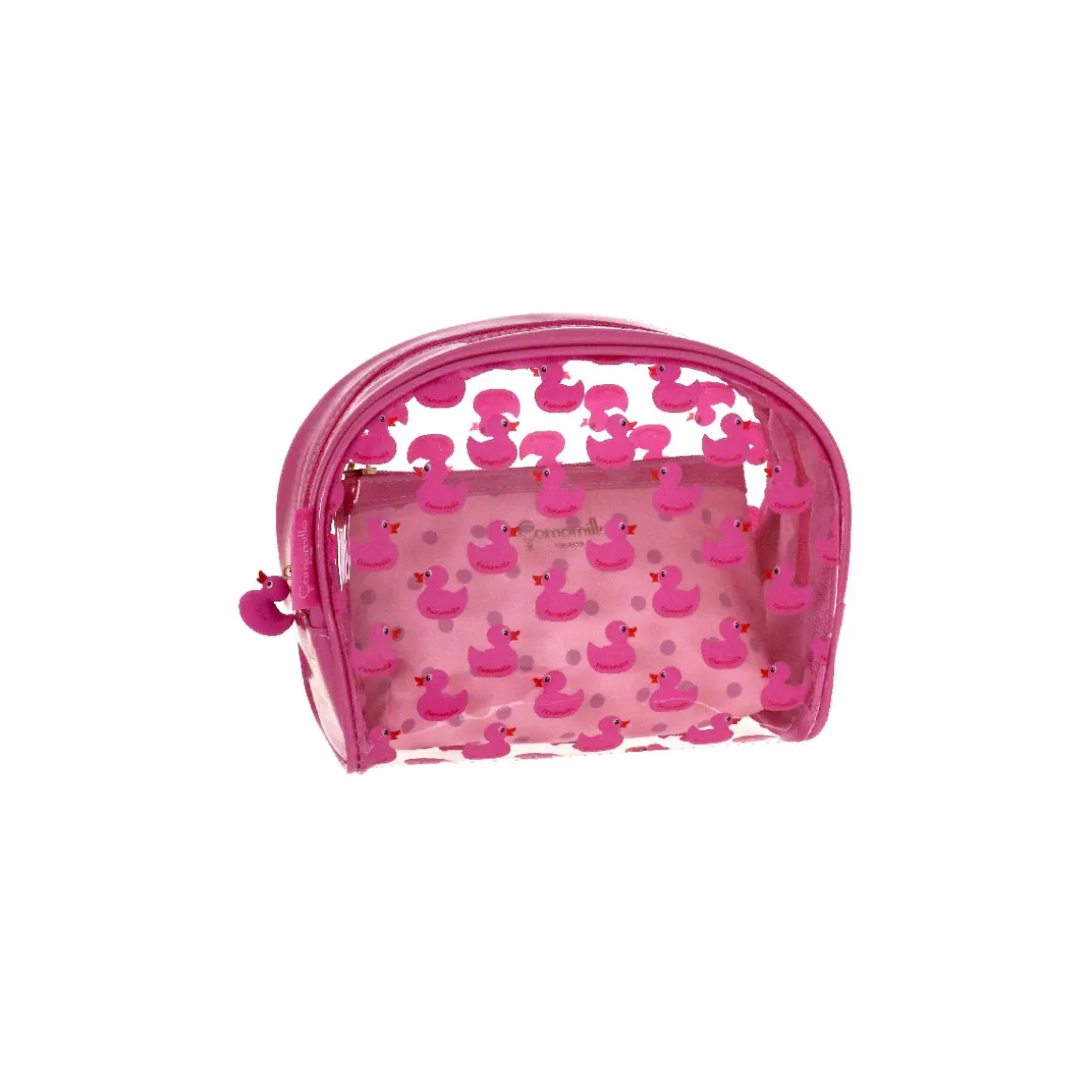 Set di 2 Trousse da viaggio rosa con anatre Camomilla Milano