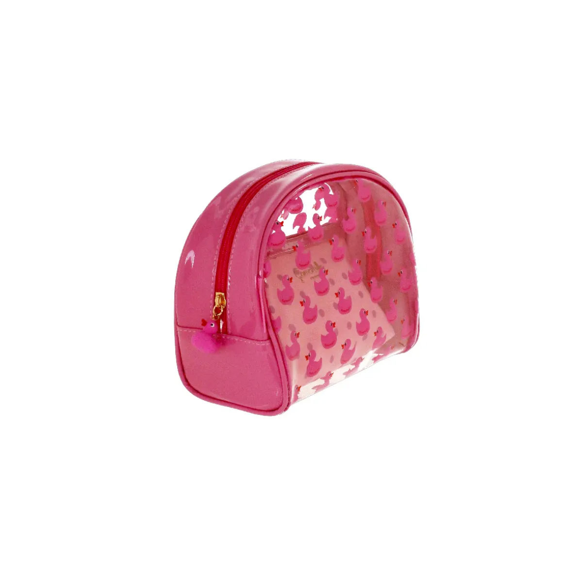 Set di 2 Trousse da viaggio rosa con anatre Camomilla Milano