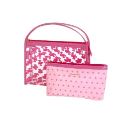 Set Necessaire fuxia da Donna con stampa anatre Camomilla Milano