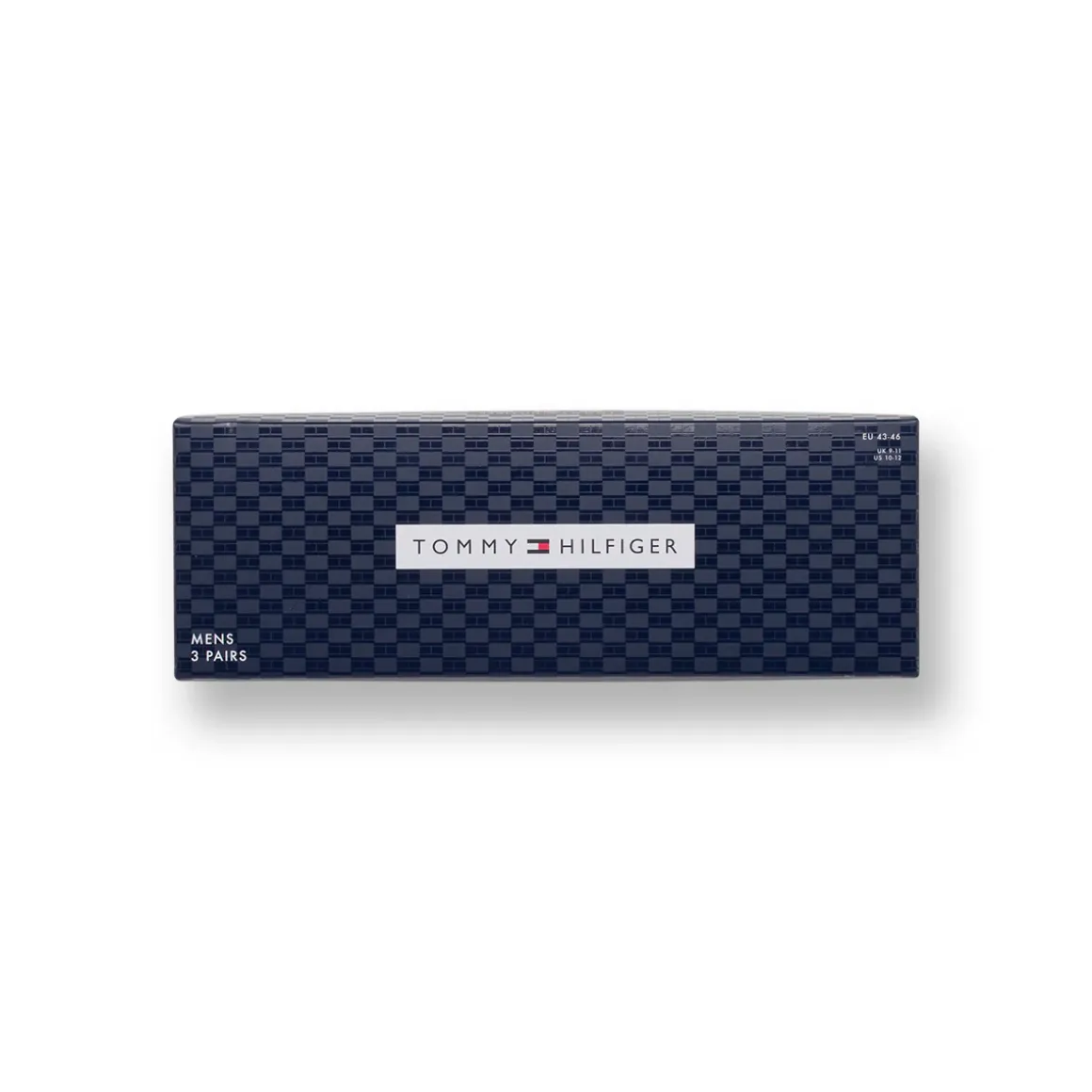 Set 3 paia di calzini Uomo blu Tommy Hilfiger con strisce e logo