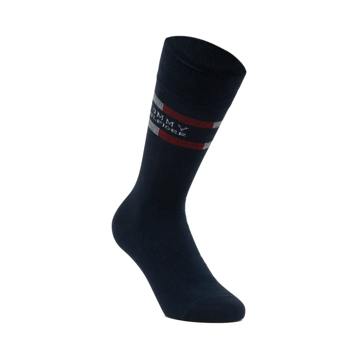 Set 3 paia di calzini Uomo blu Tommy Hilfiger con strisce e logo