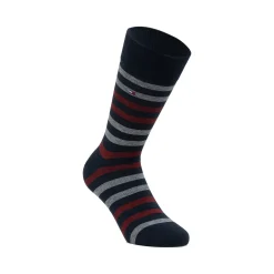 Set 3 paia di calzini Uomo blu Tommy Hilfiger con strisce e logo