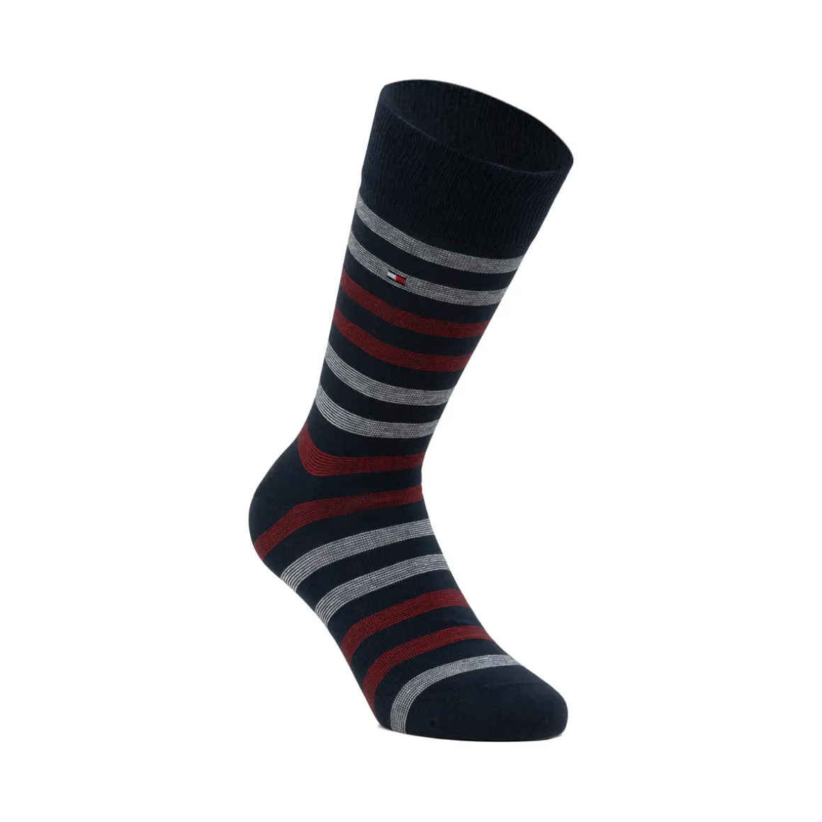 Set 3 paia di calzini Uomo blu Tommy Hilfiger con strisce e logo