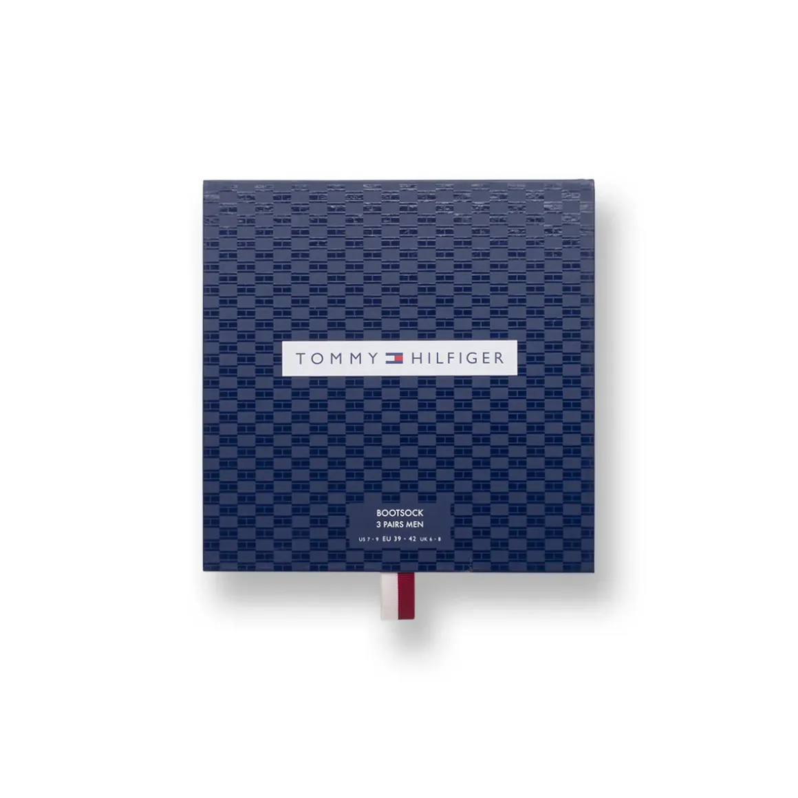 Set regalo 3 paia calzini lunghi a costine unisex Tommy Hilfiger blu