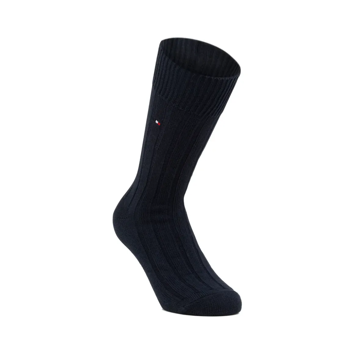 Set regalo 3 paia calzini lunghi a costine unisex Tommy Hilfiger blu
