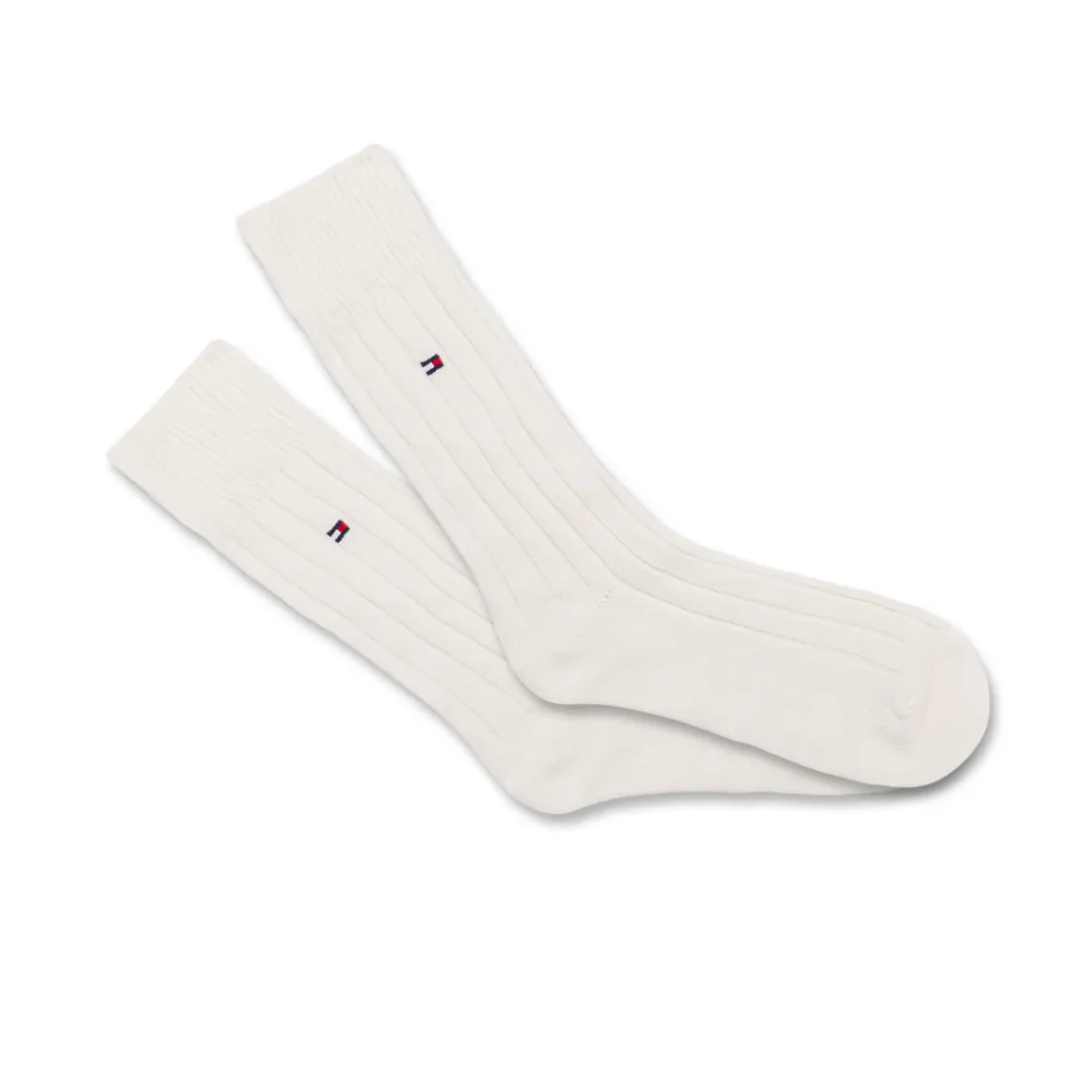 Set regalo 3 paia calzini lunghi a costine unisex Tommy Hilfiger blu