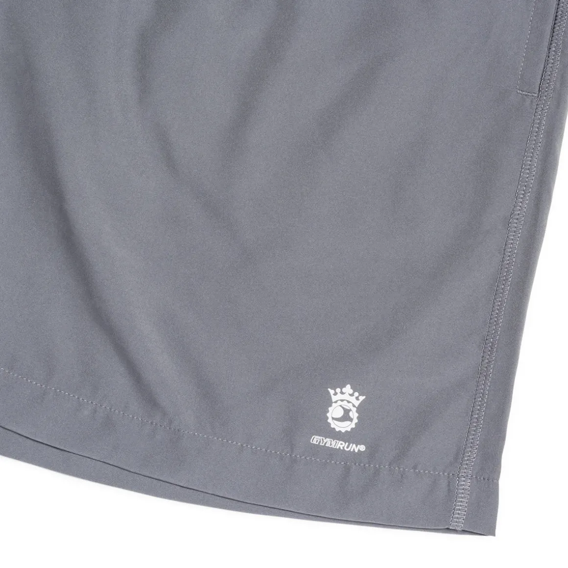 Shorts da running da uomo grigi con elastico in vita GymRun