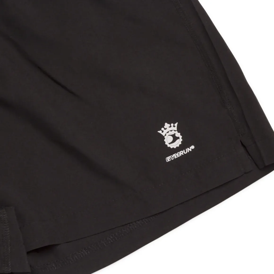 Shorts da running donna neri con dettagli riflettenti GymRun