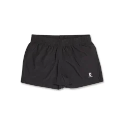 Shorts da running donna neri con dettagli riflettenti GymRun