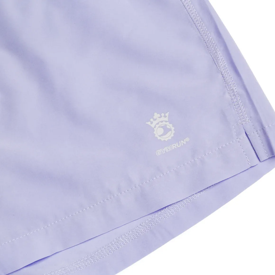 Shorts da running lilla da donna in tessuto tecnico GymRun