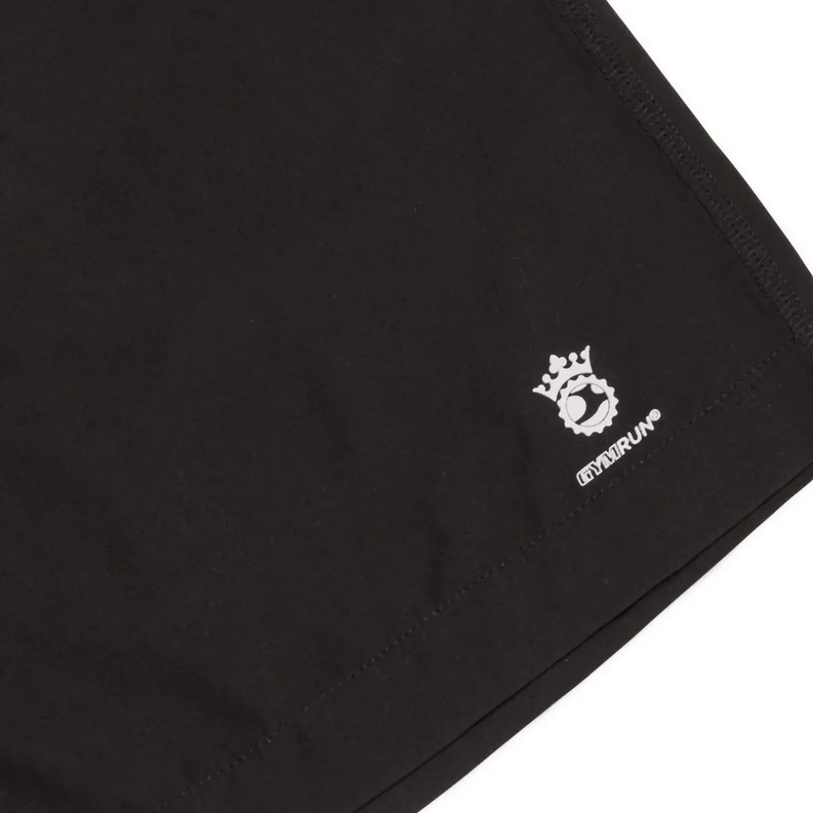 Shorts da running neri da uomo GymRun con dettagli riflettenti e tasca
