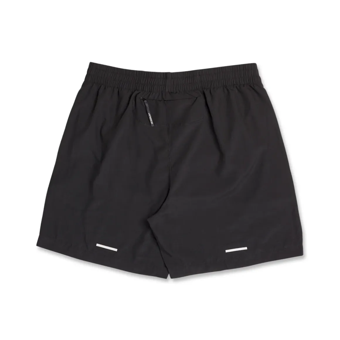 Shorts da running neri da uomo GymRun con dettagli riflettenti e tasca