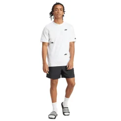 Shorts neri da Uomo sportivi con logo e vita elastica adidas