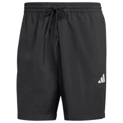 Shorts neri da Uomo sportivi con logo e vita elastica adidas