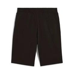 Shorts sportivi da uomo neri con logo bianco a contrasto Puma