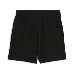 Shorts sportivi donna neri con logo bianco e tasche laterali Puma