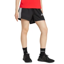 Shorts Sportivi Neri Donna con iconiche tre strisce bianche adidas