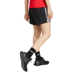 Shorts Sportivi Neri Donna con iconiche tre strisce bianche adidas