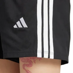 Shorts Sportivi Neri Donna con iconiche tre strisce bianche adidas