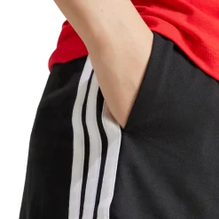 Shorts Sportivi Neri Donna con iconiche tre strisce bianche adidas