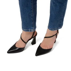 Slingback nere da Donna con cinturino alla caviglia e tacco 8 cm Swish Jeans