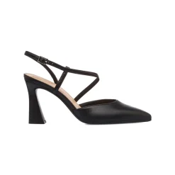Slingback nere da Donna con cinturino alla caviglia e tacco 8 cm Swish Jeans