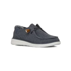 Slip-on casual blu da Uomo in tessuto canvas Nautica